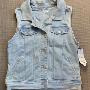 Girls denim vest